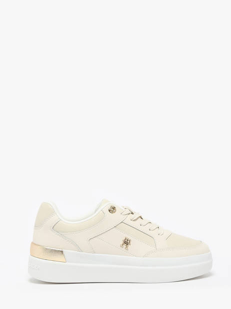 Sneakers En Cuir Tommy hilfiger Beige accessoires 8126ACG