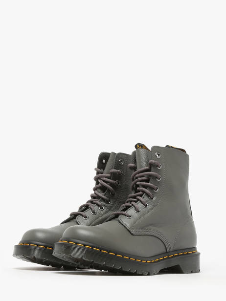 Bottines 1460 Pascal En Cuir Dr martens Gris accessoires 31693029 vue secondaire 2