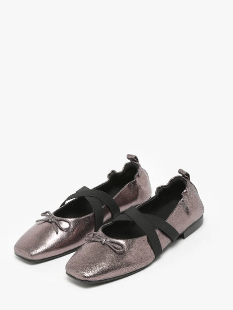 Ballerines Avec Brides En Cuir We do Argent accessoires CO55342G vue secondaire 2