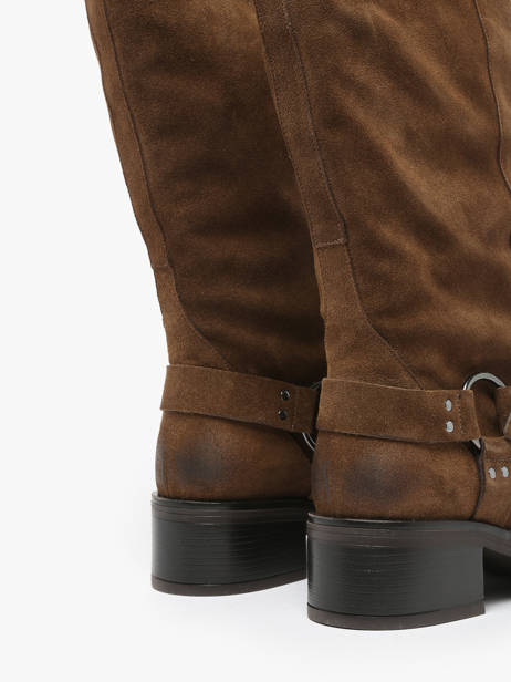 Bottes En Cuir We do Marron accessoires CO88177 vue secondaire 3