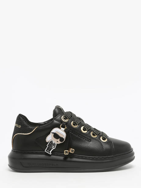 Sneakers Kapri Keychain En Cuir Karl lagerfeld Noir accessoires KL62574F