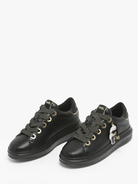 Sneakers Kapri Keychain En Cuir Karl lagerfeld Noir accessoires KL62574F vue secondaire 2