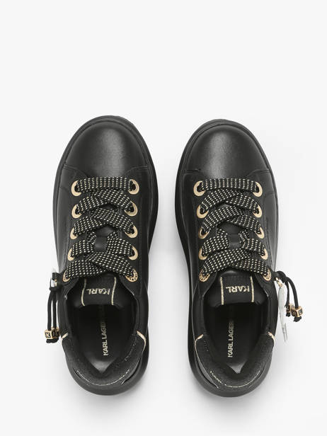 Sneakers Kapri Keychain En Cuir Karl lagerfeld Noir accessoires KL62574F vue secondaire 4