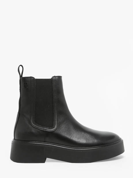 Chelsea Boots En Cuir Tommy hilfiger Beige accessoires 8095BDS