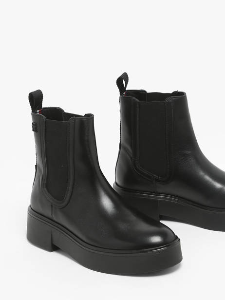Chelsea Boots En Cuir Tommy hilfiger Beige accessoires 8095BDS vue secondaire 2