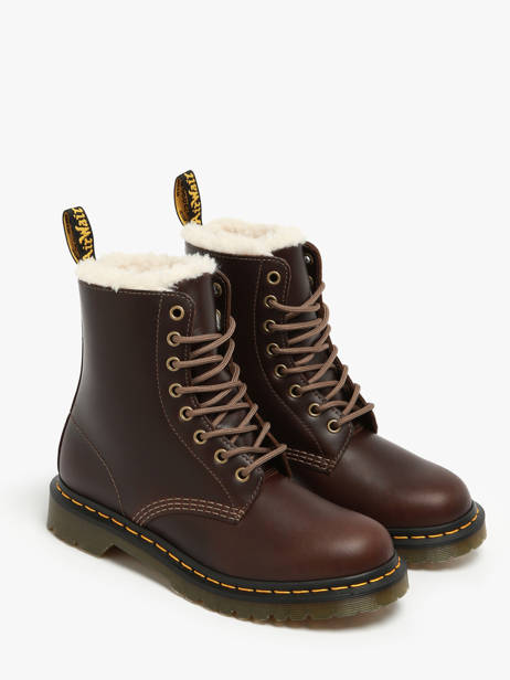Bottines 1460 Pascal Serena En Cuir Dr martens Marron accessoires 32019777 vue secondaire 2