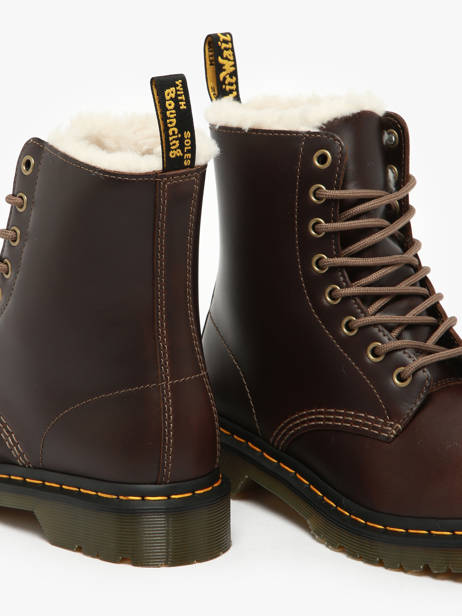 Bottines 1460 Pascal Serena En Cuir Dr martens Marron accessoires 32019777 vue secondaire 3