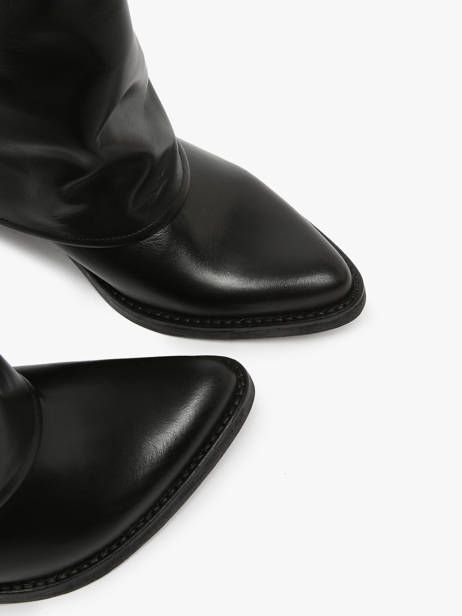 Santiags En Cuir We do Noir accessoires CO99905 vue secondaire 3