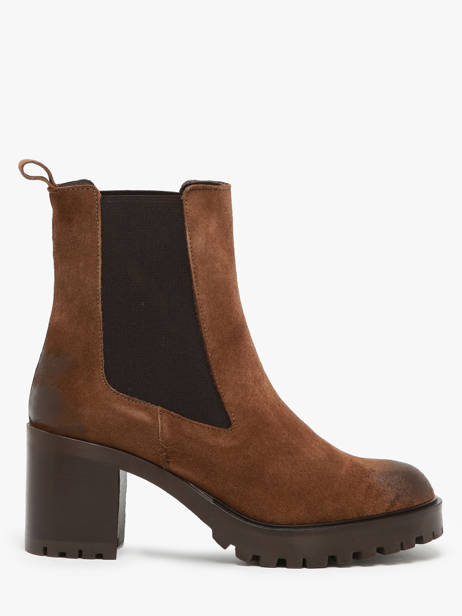 Bottines à Talon En Cuir We do Marron accessoires CO99899