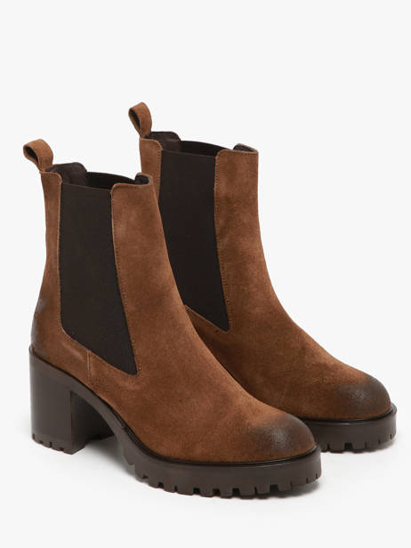 Bottines à Talon En Cuir We do Marron accessoires CO99899 vue secondaire 2