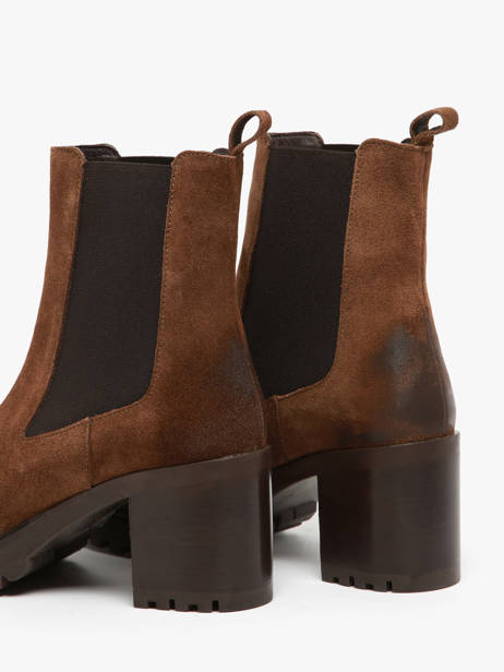 Bottines à Talon En Cuir We do Marron accessoires CO99899 vue secondaire 3