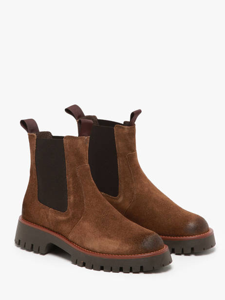 Chelsea Boots En Cuir We do Marron accessoires C99593DA vue secondaire 2