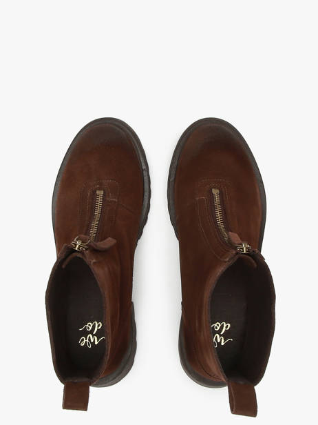 Bottines En Cuir We do Marron accessoires CO99762A vue secondaire 4