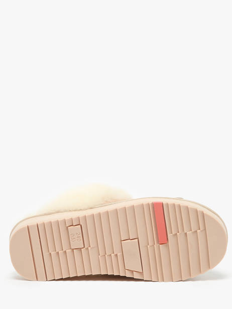 Chaussons En Cuir Nathan baume Beige accessoires 242N6103 vue secondaire 5