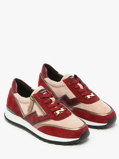 Sneakers En Cuir Nathan baume Rouge accessoires 242S0103 vue secondaire 2