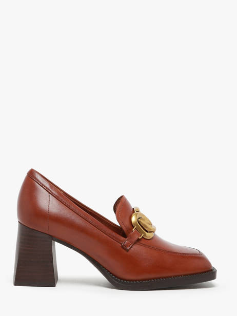 Mocassins En Cuir Tamaris Marron accessoires 43