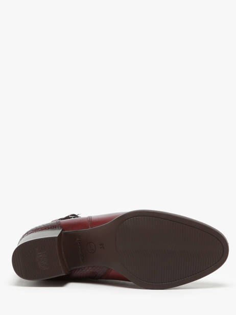 Bottines En Cuir Tamaris Rouge accessoires 43 vue secondaire 5