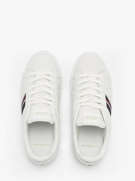 Sneakers En Cuir Tommy hilfiger Blanc accessoires 8110YBL vue secondaire 4