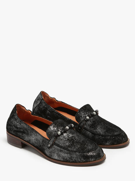 Mocassins Ides En Cuir Mam'zelle Noir accessoires CSIUV24 vue secondaire 2