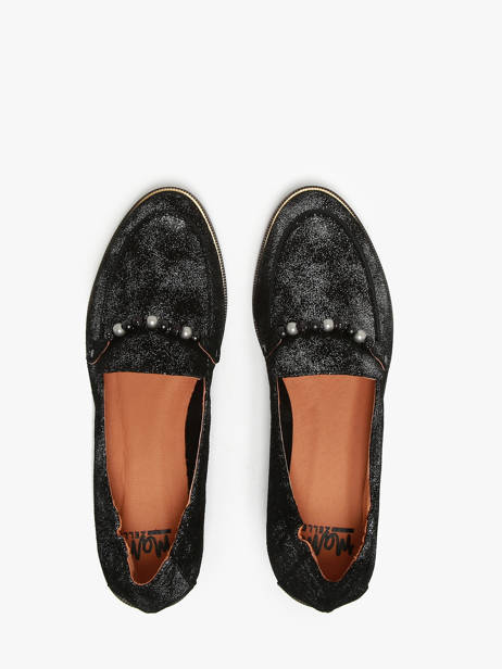 Mocassins Ides En Cuir Mam'zelle Noir accessoires CSIUV24 vue secondaire 4