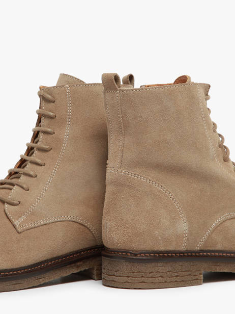 Bottines Zag En Cuir Aliwell Beige accessoires ZAG vue secondaire 3