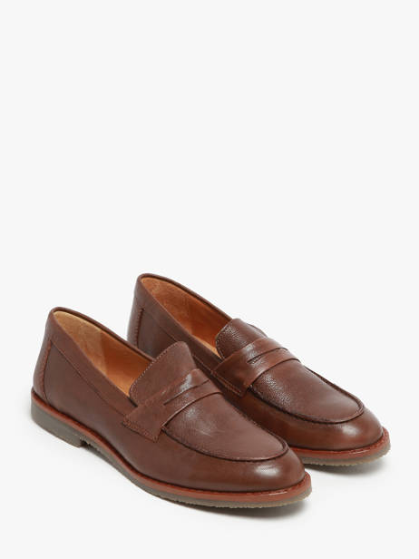 Mocassins Pariz En Cuir Aliwell Marron accessoires PARIZ vue secondaire 2