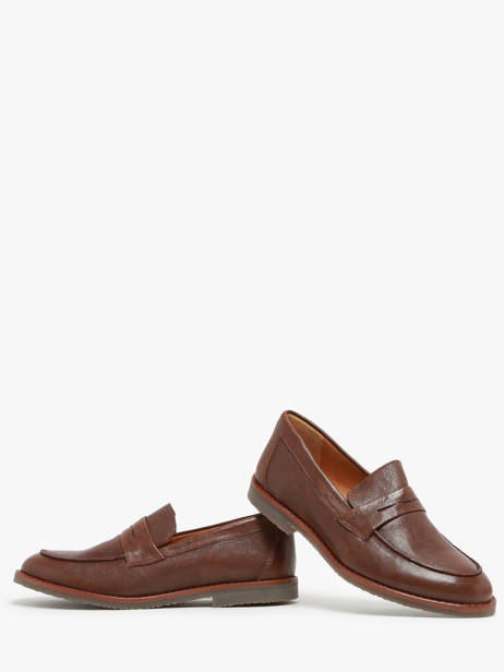 Mocassins Pariz En Cuir Aliwell Marron accessoires PARIZ vue secondaire 3