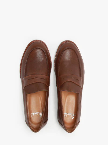 Mocassins Pariz En Cuir Aliwell Marron accessoires PARIZ vue secondaire 4