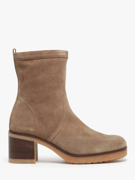 Bottines à Talon En Cuir Gabor Marron accessoires 34