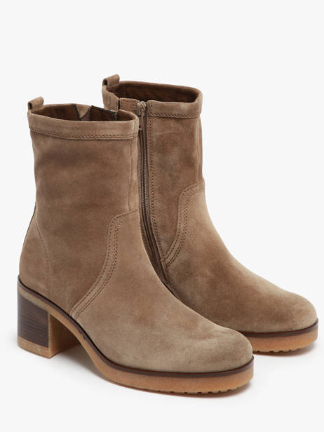 Bottines à Talon En Cuir Gabor Marron accessoires 34 vue secondaire 2