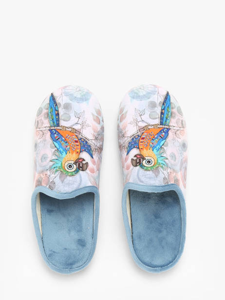 Chaussons La maison de l'espadrille Bleu accessoires 7