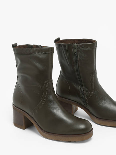 Bottines à Talon En Cuir Gabor Vert accessoires 53 vue secondaire 2