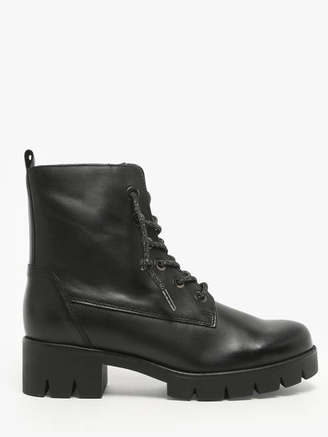 Bottines En Cuir Gabor Noir accessoires 37