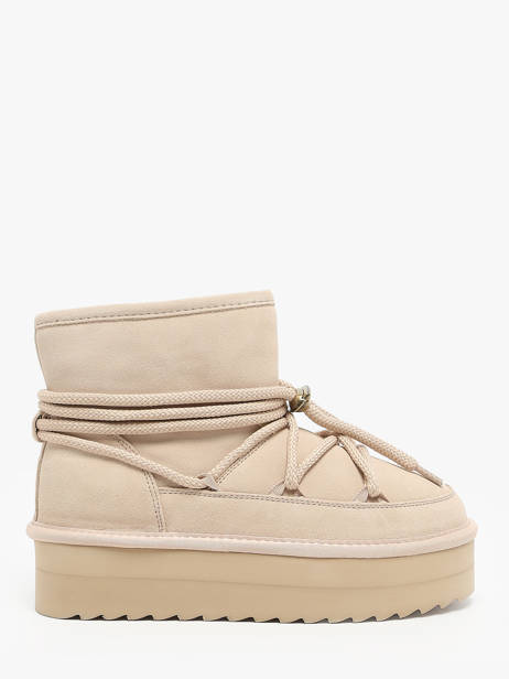 Bottines Platform Mountain Colors of california Beige accessoires Platform boot mountain look