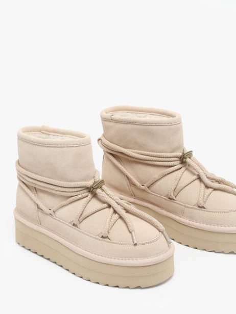 Bottines Platform Mountain Colors of california Beige accessoires Platform boot mountain look vue secondaire 2