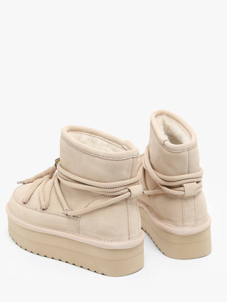 Bottines Platform Mountain Colors of california Beige accessoires Platform boot mountain look vue secondaire 3