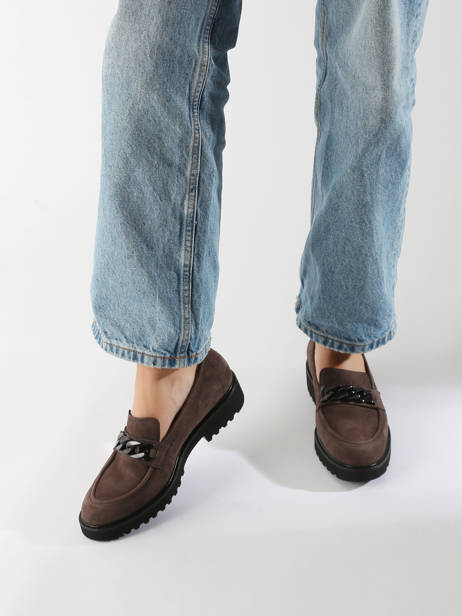 Mocassins Salka En Cuir Mephisto Marron accessoires P5145805 vue secondaire 1