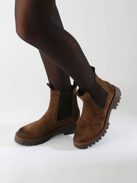 Chelsea Boots En Cuir We do Marron accessoires C99593DA vue secondaire 1