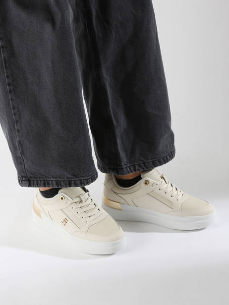 Sneakers En Cuir Tommy hilfiger Beige accessoires 8126ACG vue secondaire 1