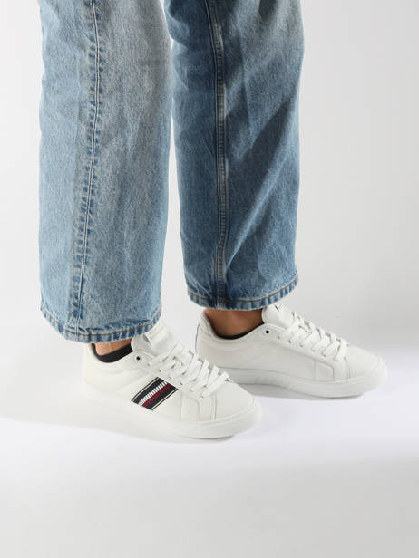 Sneakers En Cuir Tommy hilfiger Blanc accessoires 8110YBL vue secondaire 1