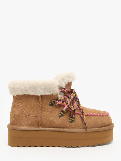 Bottines Platform Colors of california Marron accessoires Platform boot hiking look