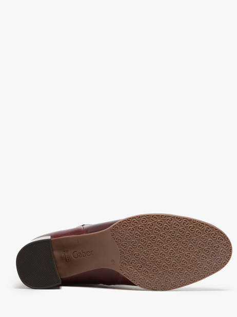Bottines à Talon En Cuir Gabor Rouge accessoires 68 vue secondaire 5