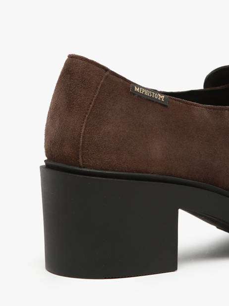Mocassins à Talon Pamelia En Cuir Mephisto Marron accessoires P5146006 vue secondaire 3