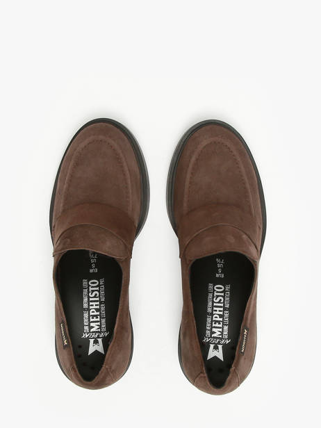 Mocassins à Talon Pamelia En Cuir Mephisto Marron accessoires P5146006 vue secondaire 4