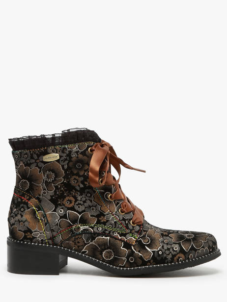 Bottines En Cuir Laura vita Multicolore accessoires 6260