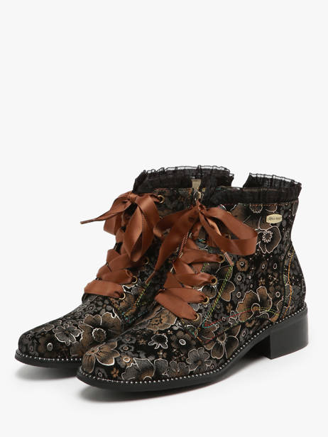 Bottines En Cuir Laura vita Multicolore accessoires 6260 vue secondaire 2
