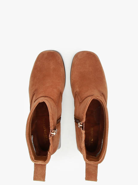 Bottines En Cuir Tamaris Marron accessoires 43 vue secondaire 4