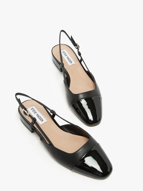 Escarpins Belinda En Cuir Steve madden Noir accessoires Belinda Ballerina BLACK LEATHER vue secondaire 3