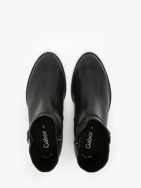 Boots En Cuir Gabor Noir accessoires 27 vue secondaire 4