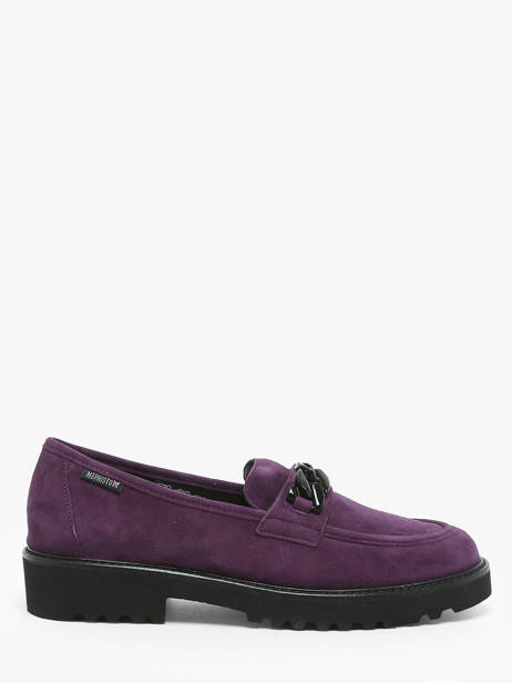 Mocassins Salka En Cuir Mephisto Violet accessoires P5145806